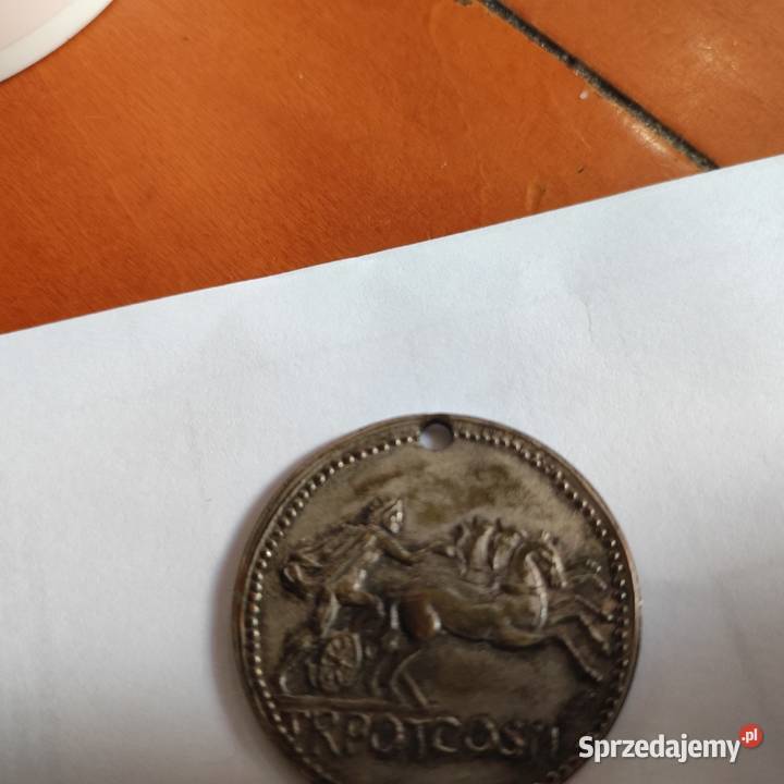 Duża moneta medal MAgrippa Rzym srebro antyk Wrocław