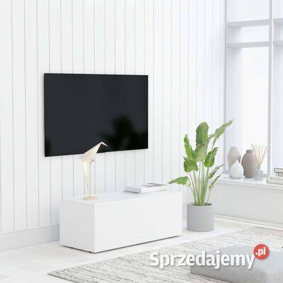 vidaXL Szafka pod telewizor biała 80x34x30 płyta sprzedam