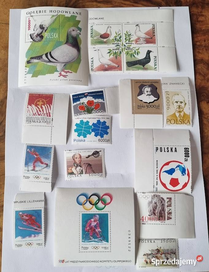 Znaczki pocztowe 19941995 czyste Zielona Góra