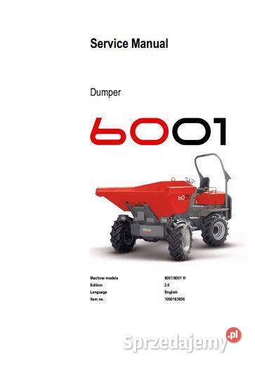 Wacker Neuson 6001 katalog części instrukcja Kielce sprzedam