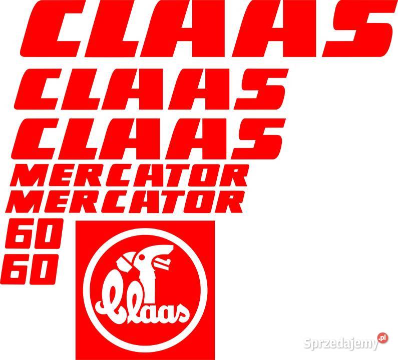 Naklejki Claas Mercator 60 zamienniki Bydgoszcz