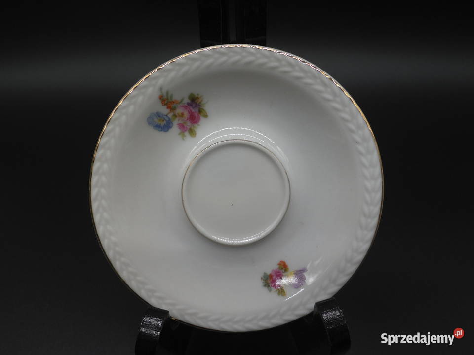 Porcelanowy talerzykpodstawek Carl Tielsch wielkopolskie Raszków sprzedam