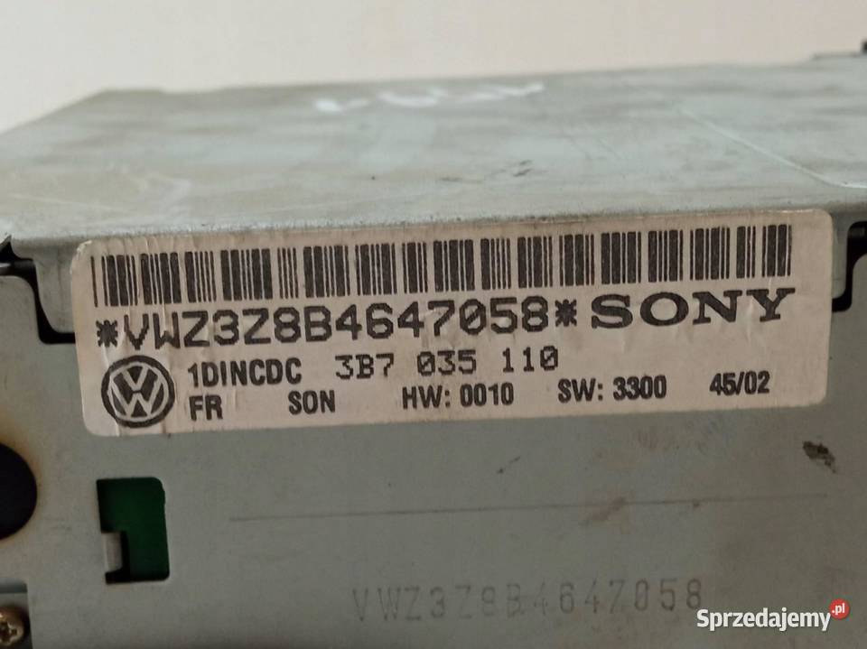 RADIO ZMIENIARKA CD PASSAT GOLF IV 3B7035110 VW świętokrzyskie sprzedam