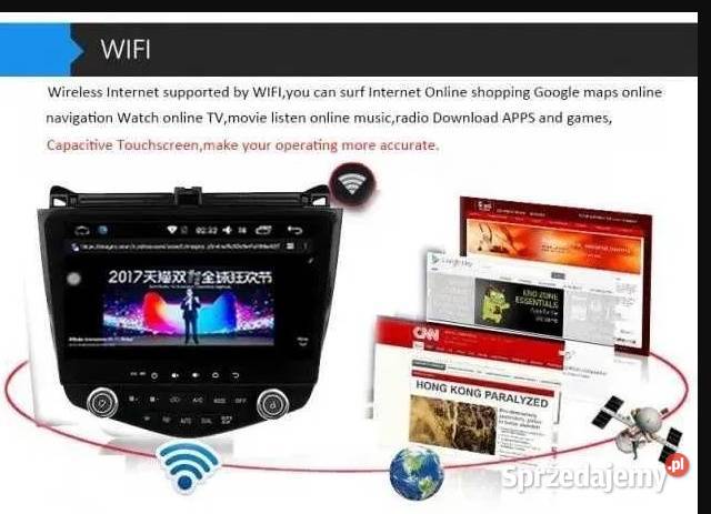 Radio GPS android HONDA 7th Accord 20032007r Ożarowice