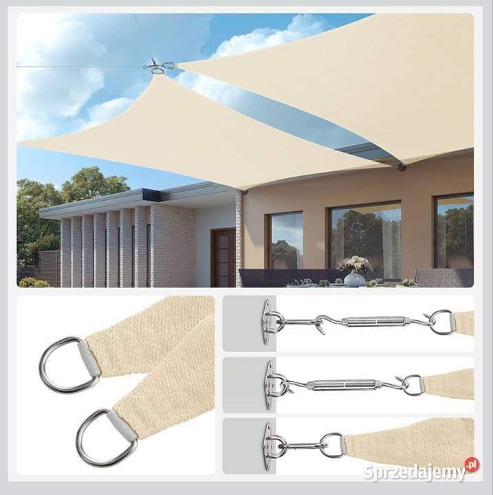 żagiel przeciwsłoneczny 5x5 m HDPE oddychający Gorzów Wielkopolski