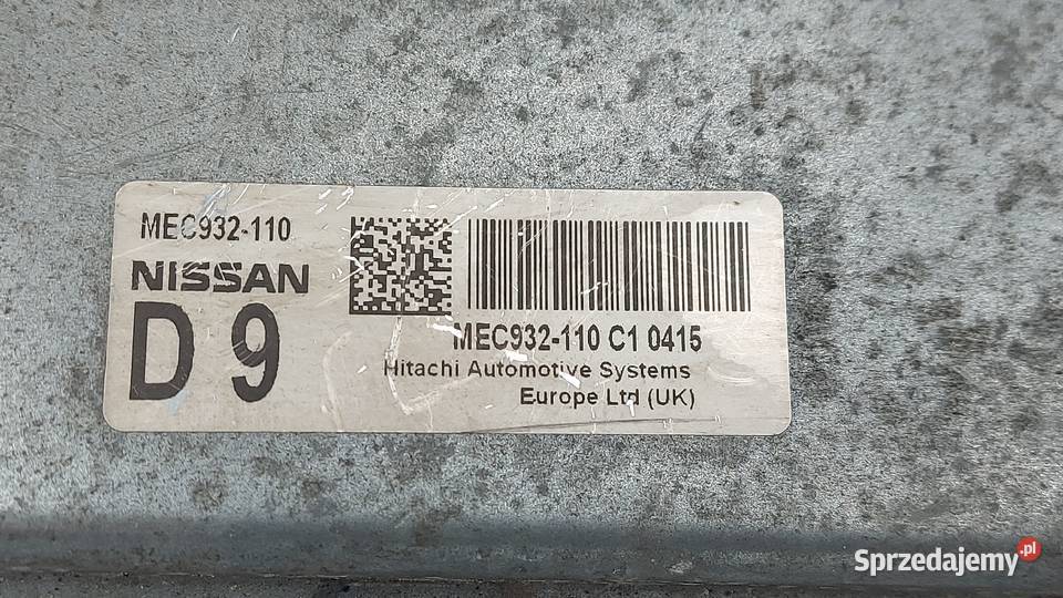NISSAN QASHQAI 16 komputer sterownik silnika Kielce sprzedam