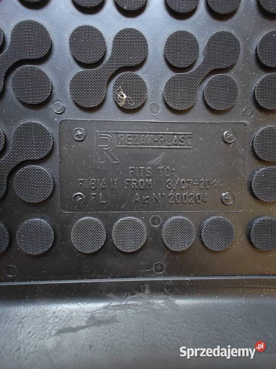 Dywaniki gumowe Skoda Fabia II