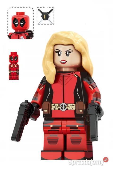 Klocki figurka ludzik LADYDEADPOOL mini Deadpool wielkopolskie Pobiedziska sprzedam