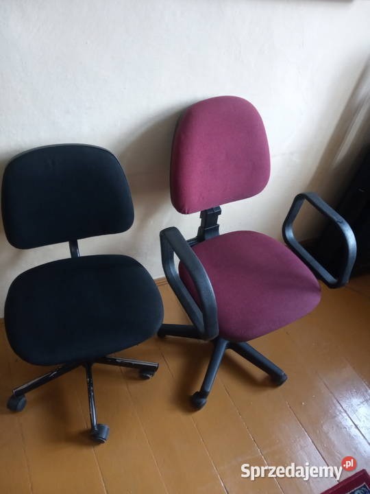Dwa fotele biurowe obrotowe