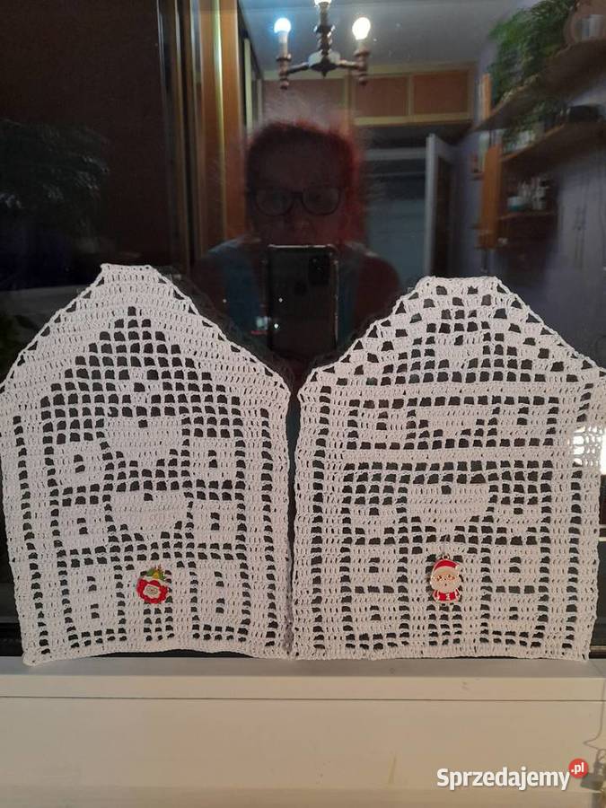 Domki dekoracja okna witryny Warszawa