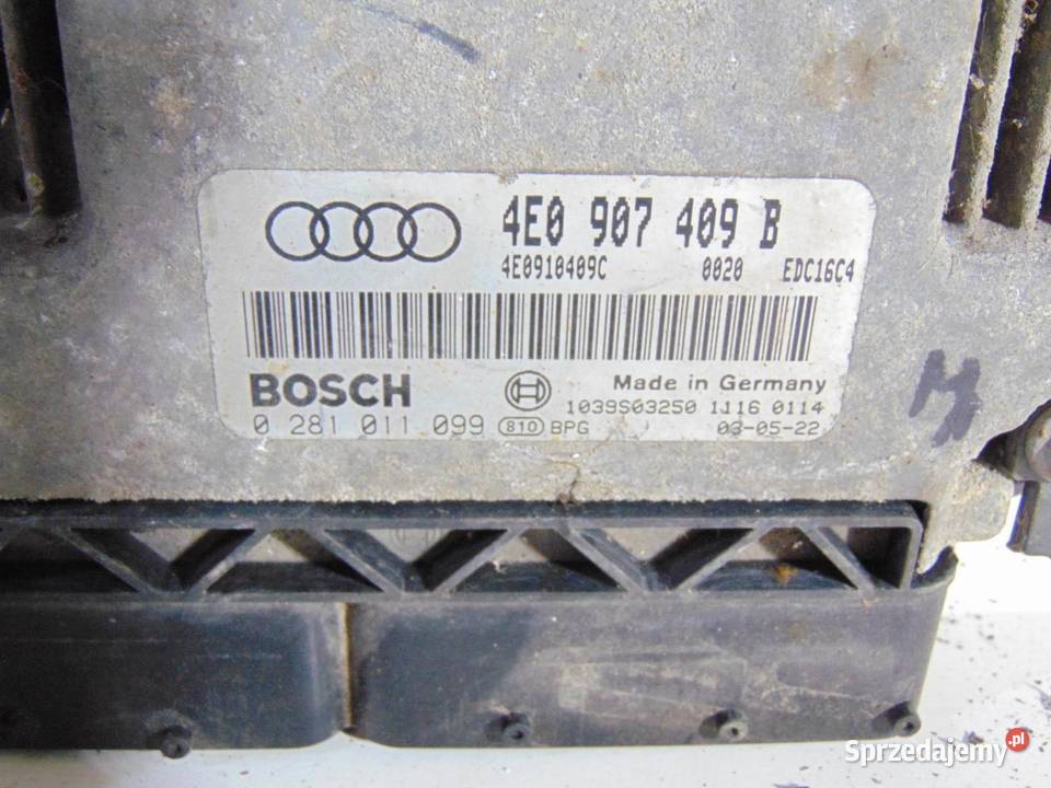 KOMPUTER SILNIKA AUDI A8 D3 40 TDI 4E0907409B wielkopolskie