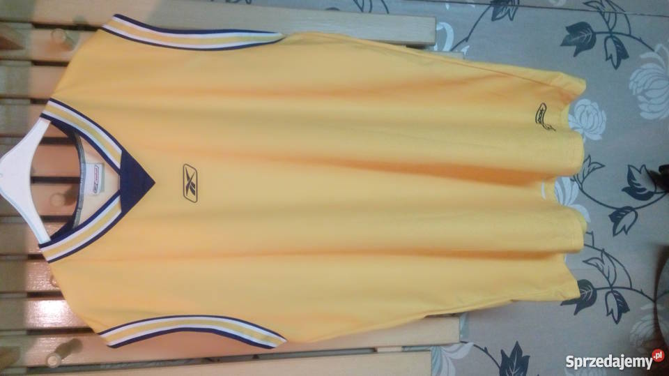 Reebok oryg Tschirt zótłty bez rękawówNa niebieski Świdnik