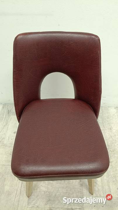 krzesło muszelka PRL vintage design lata 70te