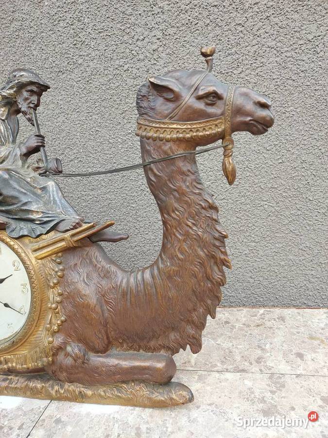 109 stary zegar kominkowy brąz mechanizm Tczew