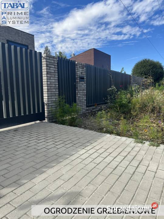 Ogrodzenie aluminiowe GRZEBIENIOWE pionowe metal Lublin