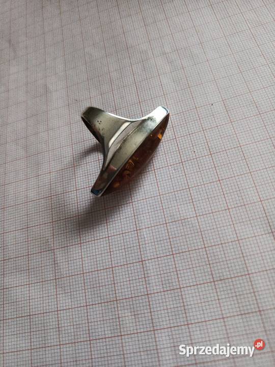 Pierścionek Bursztyn Vintage Pierścionki Białystok