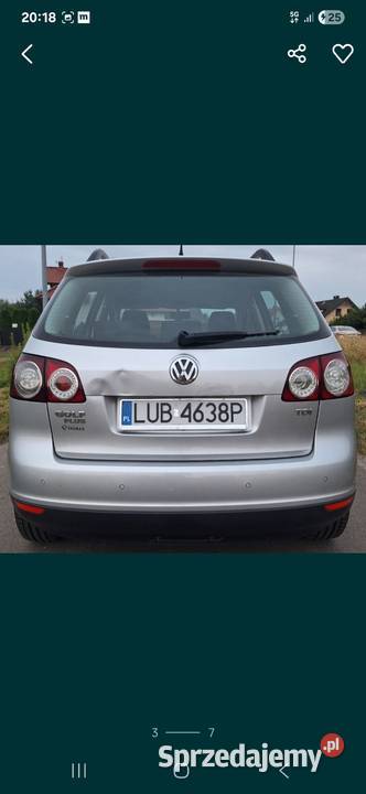 Vw Golf Plus 19 2008r elektryczne szyby lubelskie Lublin sprzedam