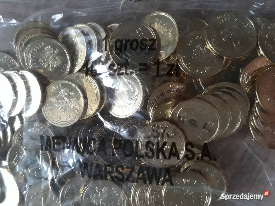 1 Grosz x 100 2020 rmenniczy woreczek wielkopolskie Konin sprzedam