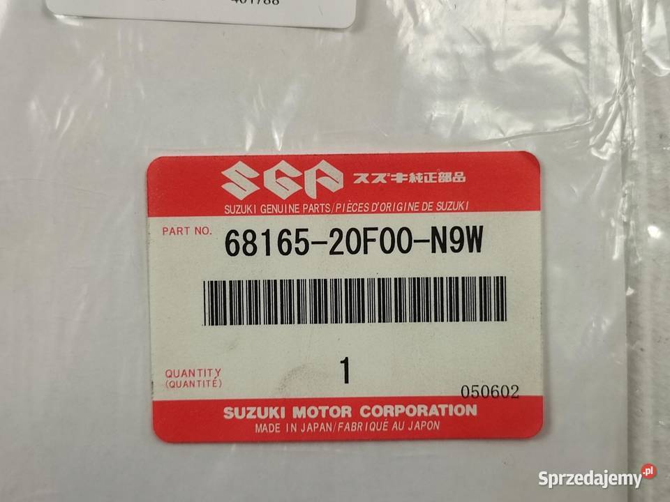 NAKLEJKA SV650 PR STR ZADUPEK SUZUKI SV650 Emblematy
