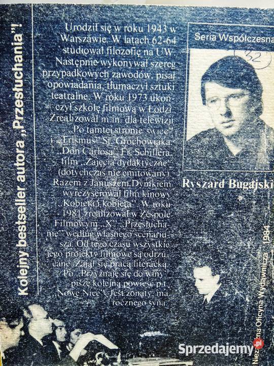 Bugajski PrzYnaję się do winy książki używane Warszawa sprzedam