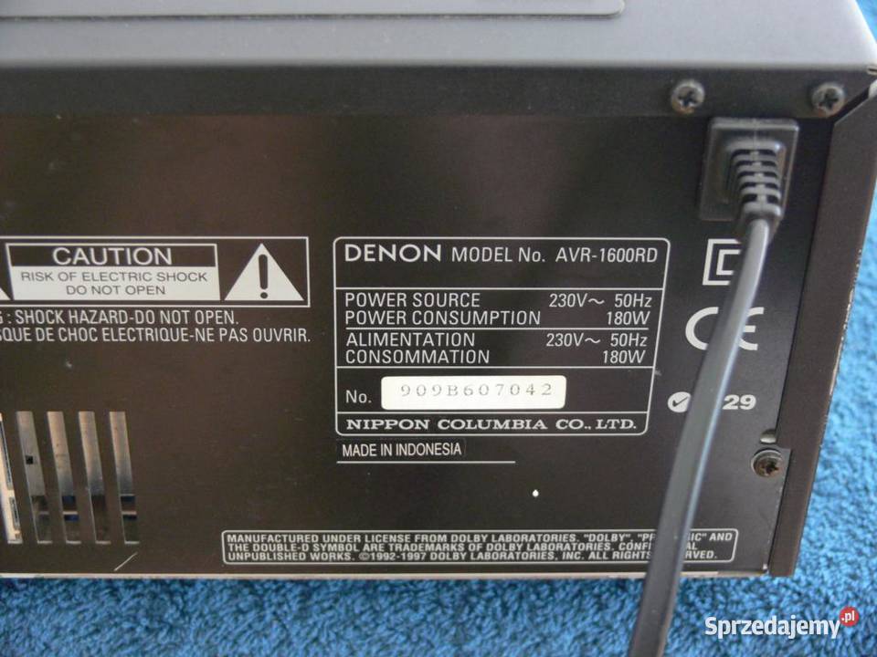 Amplituner Denon AVR1600 RDS WYSYŁKA Amplitunery Katowice