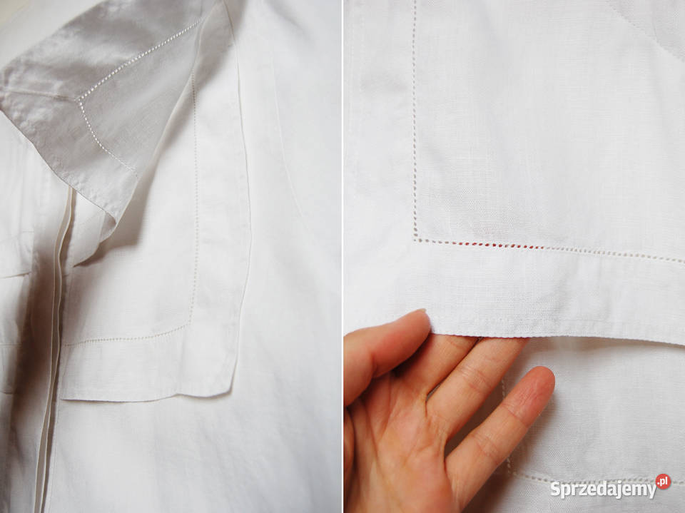 Bernd Berger lniana koszula damska 38 M S len krótki Lublin
