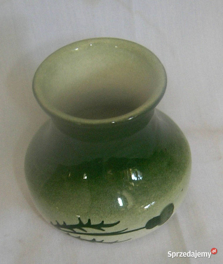 wazonik vintage z ostami ceramicznyDvin