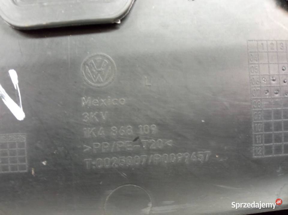 TAPICERKA BOCZEK LEWY PRZÓD KIEROWCY EU VW