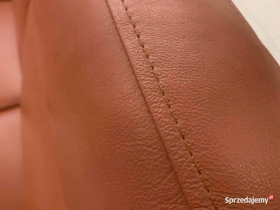 NIEMIECKI NAROŻNIK FOTEL RELAX SKÓRA NATURALNA Kalety