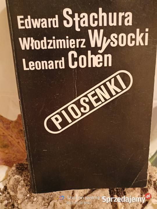 Wysocki Cohen piosenki teksty unikaty księgarnia miękka Kultura i Rozrywka Warszawa