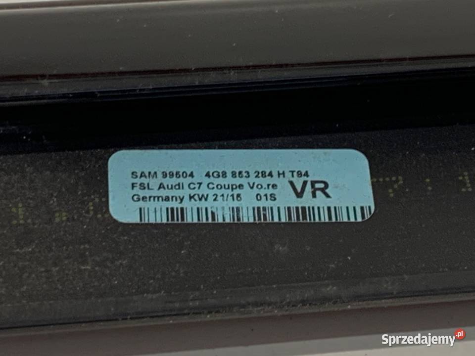 LISTWA ZGARNIAJĄCA PRZÓD PRAWY AUDI A7 4G