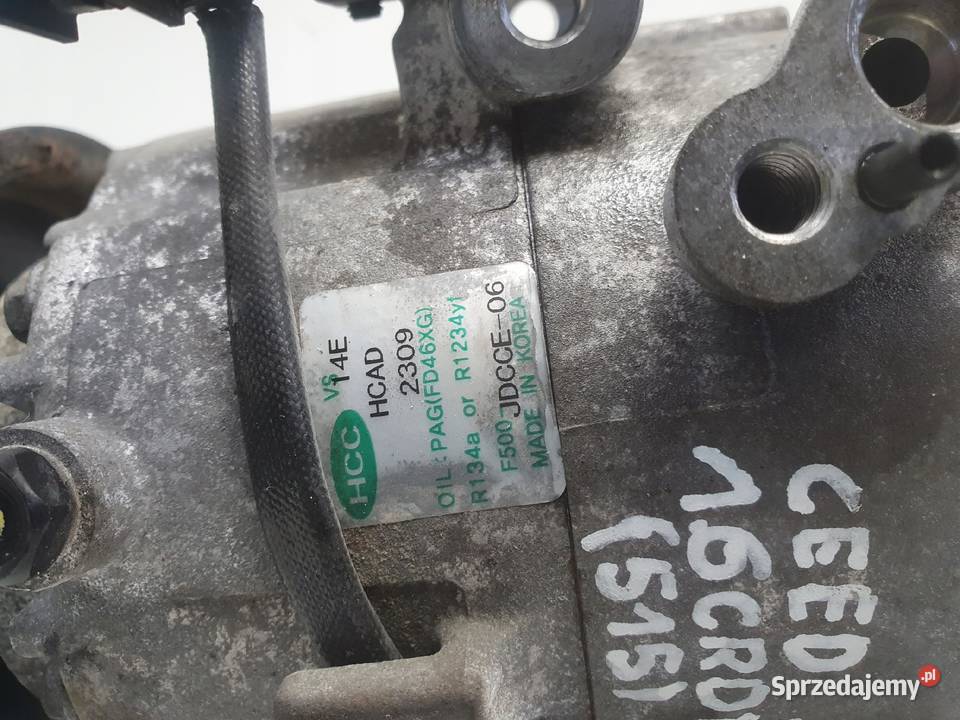 SPRĘŻARKA KLIMATYZACJI Kia Ceed 16 CRDI pompa osobowe lubelskie Chełm
