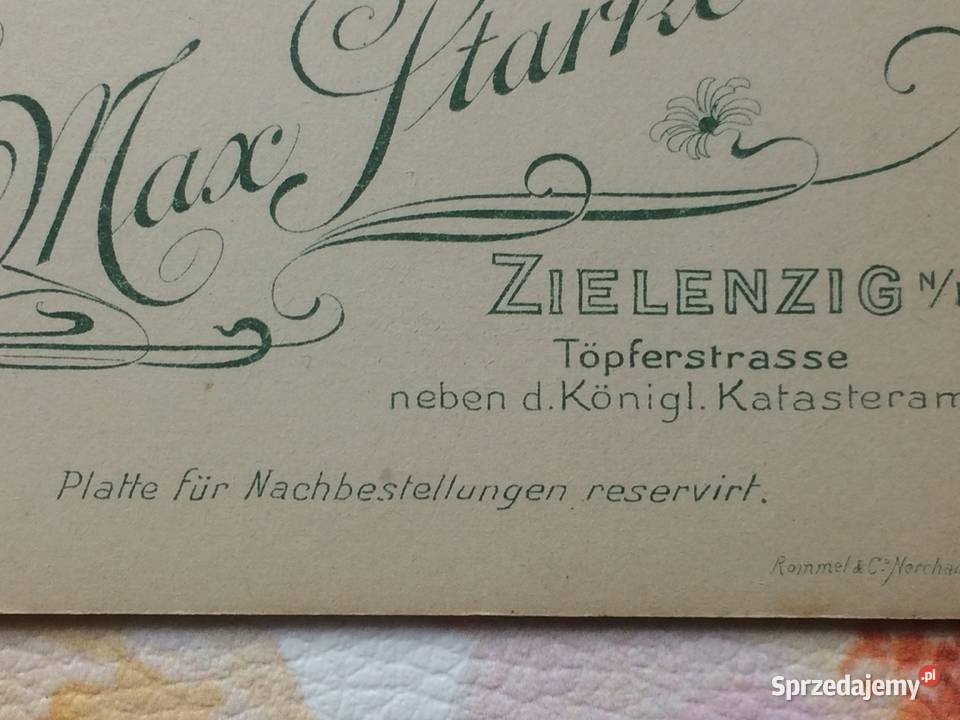 1240 SULĘCIN Niemieckie Zdjęcie Kartonikowe Szczecin