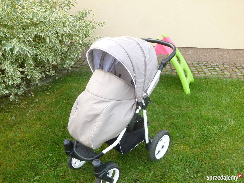 Wózek BEBETTO RAINBOW BEŻOWY Amortyzatory