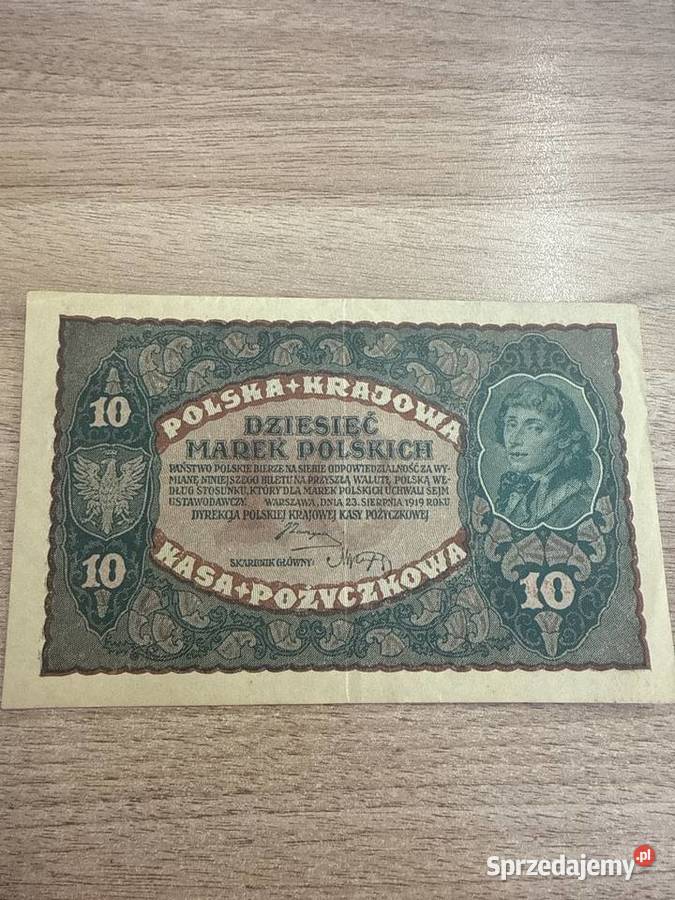 10 marek polskich 1919 Polska Krajowa Kasa Gliwice
