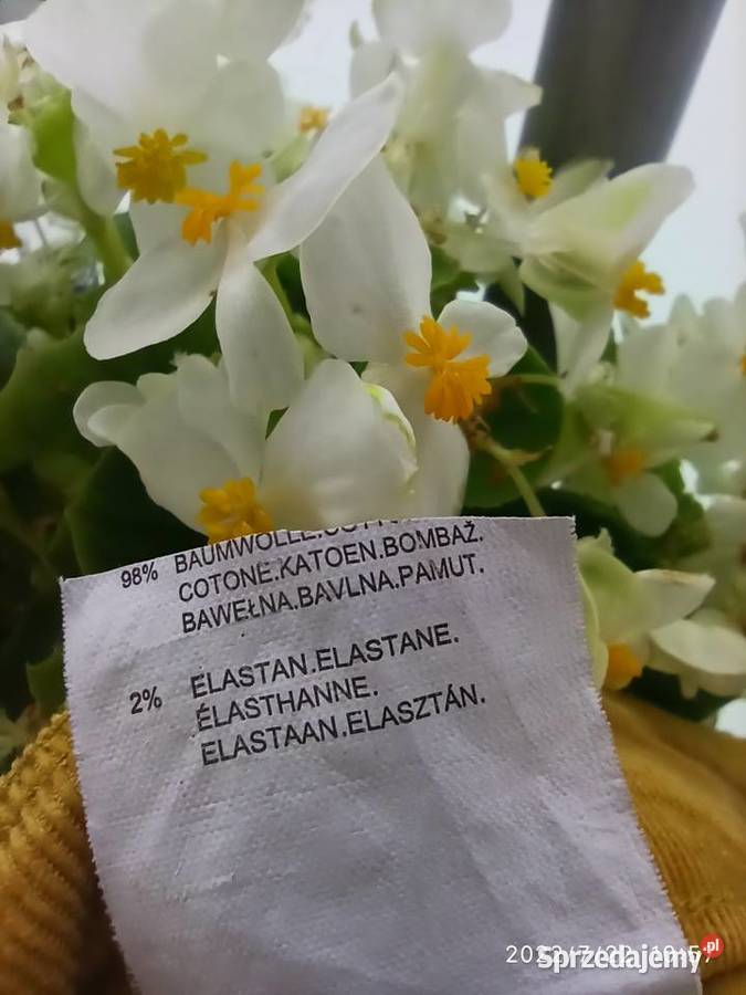 Vintage żółte spodnie sztruksowe rozmiar SM Spodnie Radzyń Podlaski