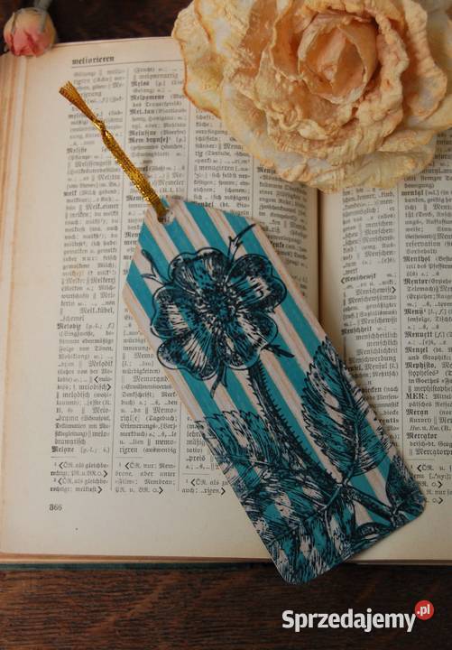 Zakładka do książek dzika róża rękodzieło Rękodzieło Lublin