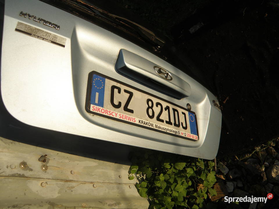 Klapa tylna tył błękitna 2B Hyundai Getz lift Kraków