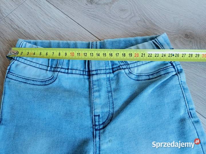 Spodnie jeansowe rurki dziewczęce 110