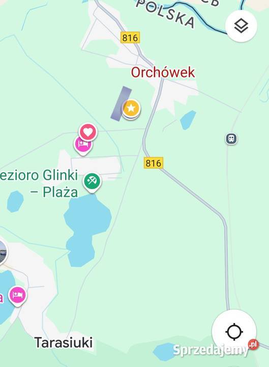 Jezioro Białe Okuninka Włodawa 950m2 Orchówek