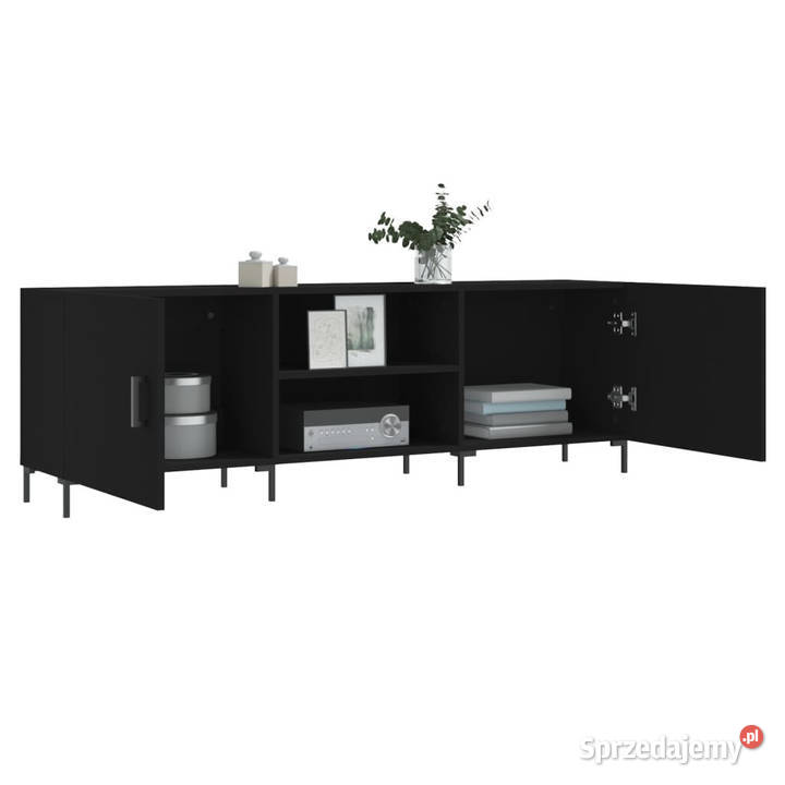 Szafka pod TV czarna 150x30x50 materiał mazowieckie Warszawa sprzedam