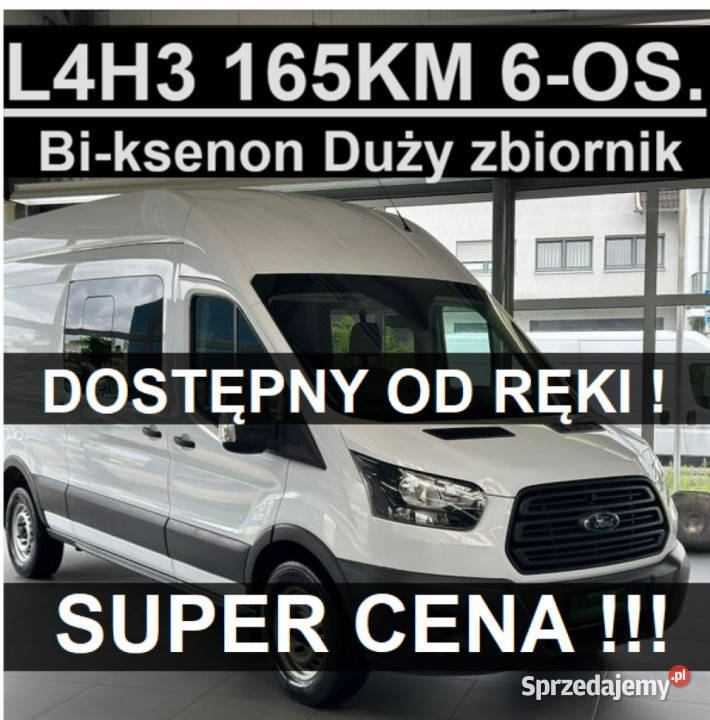 Ford Transit L4H3 165 BiKsenon Super Brygadowy bluetooth Szczecinek