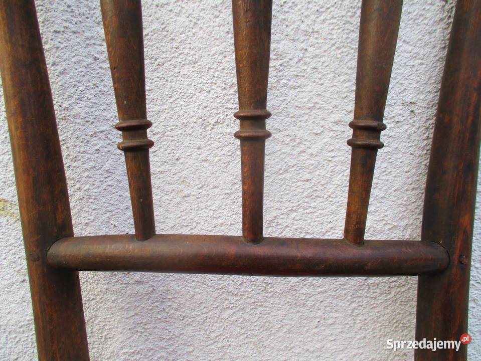 Stare Gięte Oparcie Krzesła KOŁKOWANE mazowieckie Nieporęt