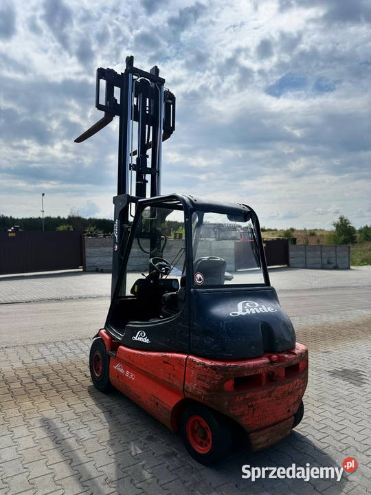 wózek widłowy elektryczny LINDE E30 wolny skok elektryczny Działoszyn