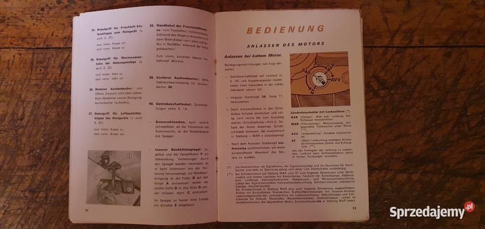 Instrukcja obsługi książka Fiat 124 Sport Coupe dolnośląskie Wrocław