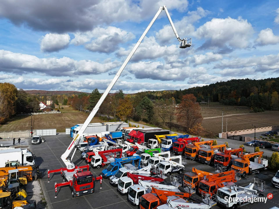 MAN TGM 18280 Zwyżka WUMAG WT 450 Podnośnik diesel świętokrzyskie Widełki