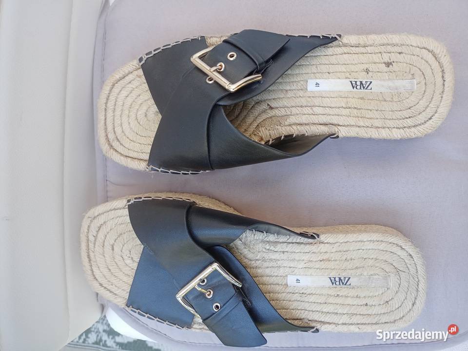 Klapki espadryle Zara damskie wielkopolskie Poznań