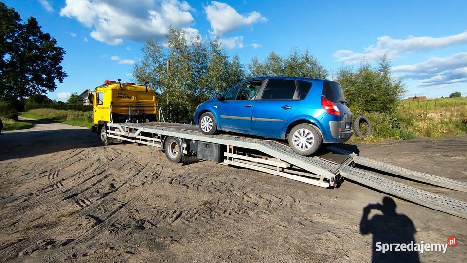 Autolaweta transport maszyn rolniczych i Cimoszki