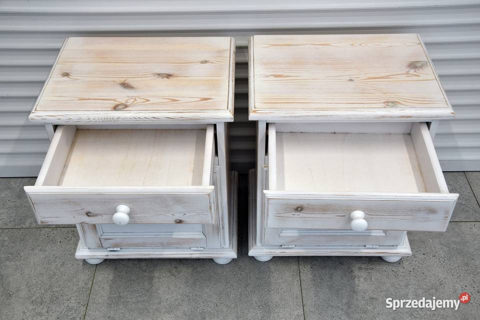 szafki nocne z drewna sosnowego nowe Olsztyn sprzedam