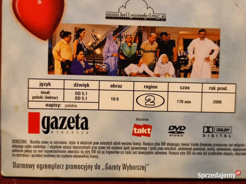 Kroki w chmurach dvd cd film Bollywood Kielce